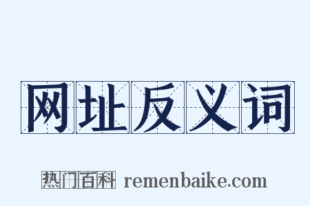 网址反义词是什么意思的图片